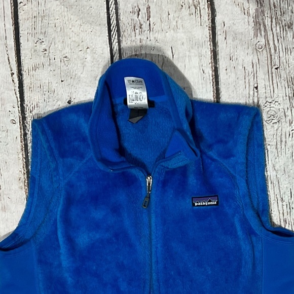 Patagonia Blue Zip Up Fleece Jacket Vest Coat Outwear Womens - Picture 2 of 5